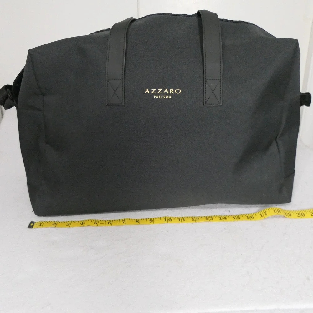 Azzaro Parfums Duffel Bag L Black Minimalist Travel Weekender Jetsetter Unisex